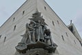 Modern sculpture, detail of Zum Guten Hirten church, Vienna