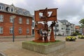 Modern sculpture in Esbjerg, Denmark.