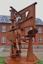 Modern sculpture in Esbjerg, Denmark.