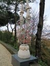 Modern sculpture on the street-Sintra-Portugal Royalty Free Stock Photo