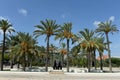 Modern sculpture of the symbol of the city `Lady of Elche` on the territory of the University named after Miguel Hernandez in Elch