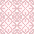 Modern seamless geometric pattern with pink background