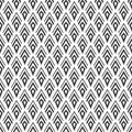 Modern seamless geometry monochrome pattern. Arrowhead pattern.