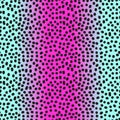 Modern seamless gradient pink to blue leopard pattern in 80s 90s style