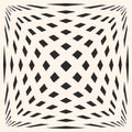 Modern seamless texture with squares, stretched cubic shapes. Optical illusion effect. Royalty Free Stock Photo