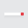 Modern Search Bar Icon Vector