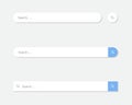 Modern Search Bar UI Design in Flat Design