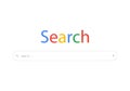 Modern Search Box Engine Vector Illustration. Browser Window Image