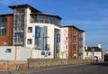 Modern seaside apartments under construction