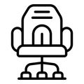 Modern seat icon outline vector. Gamer chair