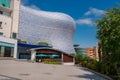 Modern Selfridges Building at Bullring, Birmingham Under Clear Skies Royalty Free Stock Photo