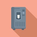 Modern sell food icon flat vector. Street vending machine