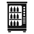 Modern sell food icon simple vector. Street vending machine