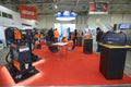 Modern semi automatic welding machines, inverters, plasma cutters Jasic presented on stands in the exhibition hall