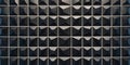 Modern Semigloss Triangular Tile Wall 3D Black Geometric Blocks Royalty Free Stock Photo