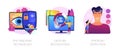 Modern sensor technologies vector concept metaphors. Royalty Free Stock Photo