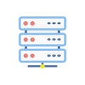 Modern Server Icon for Networking
