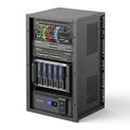 Modern Server Rack with Networking Equipment and Power Supply Royalty Free Stock Photo