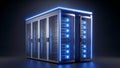 Server Room Data Center Modern Network Technology, Hosting Royalty Free Stock Photo