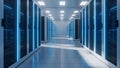 Data Center Server Room Modern IT Infrastructure, Cloud Computing Royalty Free Stock Photo