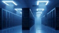 Server Room Data Center Network Infrastructure, Cloud Computing Royalty Free Stock Photo