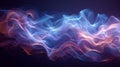 Modern set of modern elements representing an air flow with abstract light effects. An isometric blurred motion wave Royalty Free Stock Photo