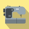 Modern sewing machine flat icon
