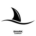 Modern shark logo. Vector illustration.