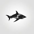 Modern Shark Logo Design Aggressive Silhouette In Crisp Graphic Style Royalty Free Stock Photo