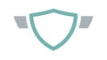 Modern Shield Icon in Blue & Grey for Security, vector design Generative AI Royalty Free Stock Photo