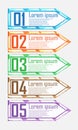 Modern shining elements for business infographics