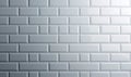 Close-up of a modern white subway tile wall with a beveled edge, creating a textured background. Royalty Free Stock Photo