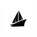 Modern ship logo design concept