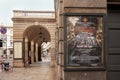 Modern signboard, ad Teatro alla Scala. Milan, Italy. 08.2020