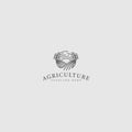 Modern silhouette AGRICULTURE land logo design