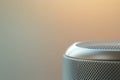 Sleek Silver Bluetooth Speaker Design Royalty Free Stock Photo