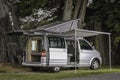 Modern Silver Camper Van