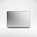 Modern silver laptop Royalty Free Stock Photo