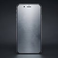 Modern silver smartphone display Royalty Free Stock Photo