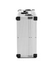 Modern silver suitcase Royalty Free Stock Photo