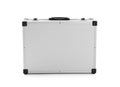 Modern silver suitcase Royalty Free Stock Photo
