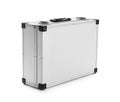 Modern silver suitcase Royalty Free Stock Photo