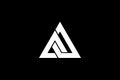 Abstract triangle shape vector image logo template