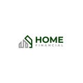 Modern simple design HOME FINANCIAL logo design