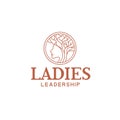 Modern simple design LADIES leadership logo design