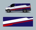 Modern simple design for van graphics vinyl wrap template vector