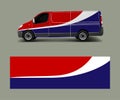 Modern simple design for van graphics vinyl wrap template vector
