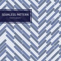 Modern simple geometric fabric texture with repeating parquet looking herringbone pattern - vector seamless pattern.