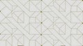 Modern simple geometric vector seamless pattern with gold line texture on white background Royalty Free Stock Photo