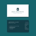 Modern simple healthcare, Medical business card template. Illustration Vector